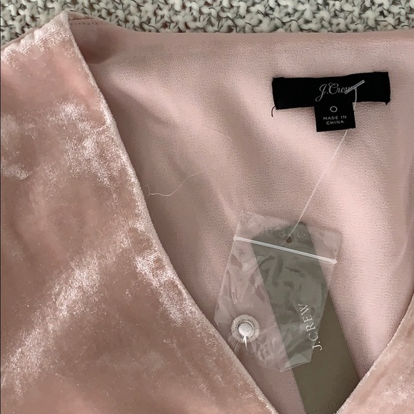 J. Crew | Velvet Faux-wrap Top - Picture 3 of 5